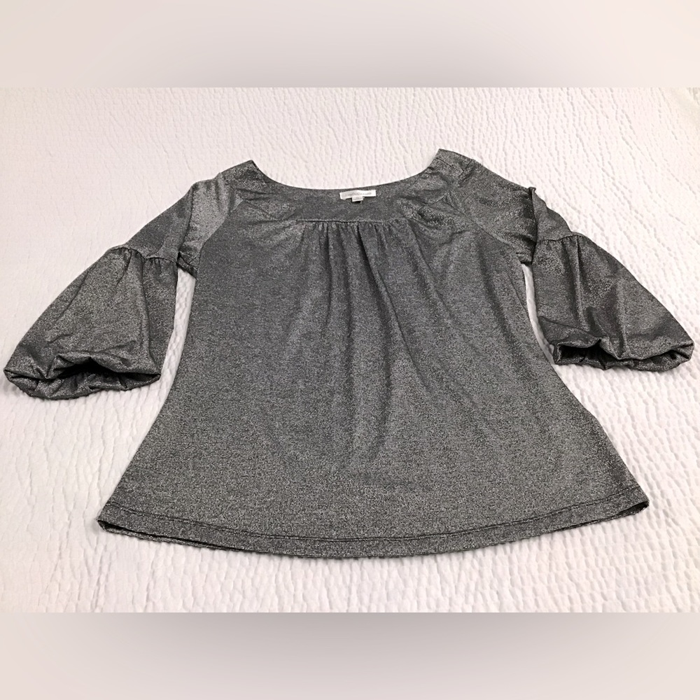 JohnPaulRichard Silver Shimmer Top